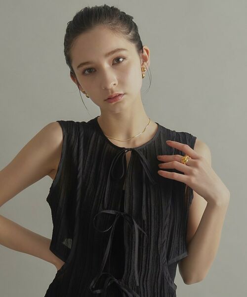 COCOSHNIK ONKITSCH / ココシュニックオンキッチュ ピアス・イヤリング | シルバー ホロウピアス ボール フロントバック GP | 詳細9