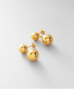 COCOSHNIK ONKITSCH / ココシュニックオンキッチュ ピアス・イヤリング | シルバー ホロウピアス ダブルボール GP