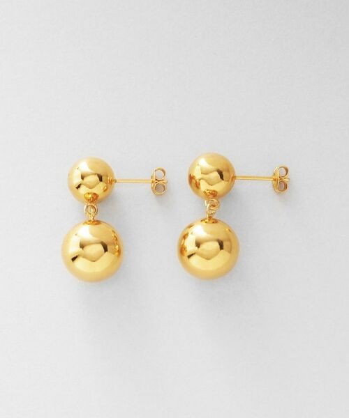 COCOSHNIK ONKITSCH / ココシュニックオンキッチュ ピアス・イヤリング | シルバー ホロウピアス ダブルボール GP | 詳細3