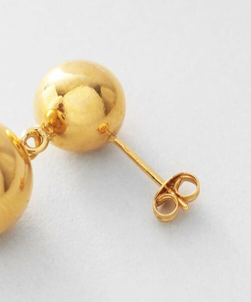 COCOSHNIK ONKITSCH / ココシュニックオンキッチュ ピアス・イヤリング | シルバー ホロウピアス ダブルボール GP | 詳細4