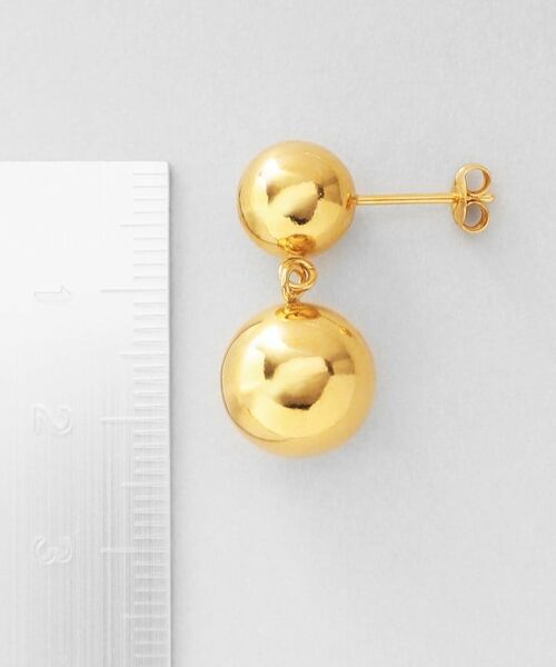 COCOSHNIK ONKITSCH / ココシュニックオンキッチュ ピアス・イヤリング | シルバー ホロウピアス ダブルボール GP | 詳細5