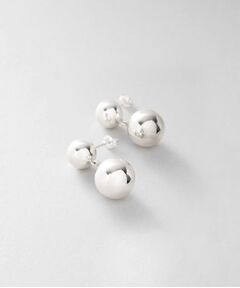 COCOSHNIK ONKITSCH / ココシュニックオンキッチュ ピアス・イヤリング | シルバー ホロウピアス ダブルボール