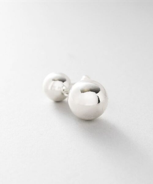 COCOSHNIK ONKITSCH / ココシュニックオンキッチュ ピアス・イヤリング | シルバー ホロウピアス ダブルボール | 詳細2