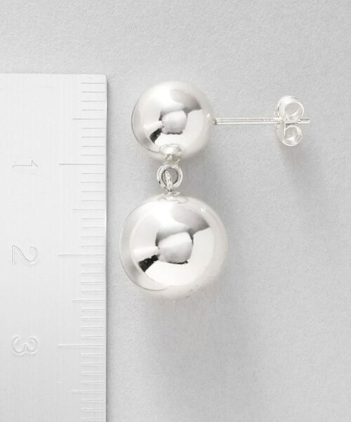 COCOSHNIK ONKITSCH / ココシュニックオンキッチュ ピアス・イヤリング | シルバー ホロウピアス ダブルボール | 詳細5