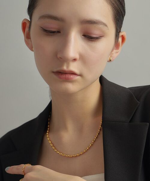 COCOSHNIK ONKITSCH / ココシュニックオンキッチュ ピアス・イヤリング | シルバー ペアシェイプ スタッドピアス GP | 詳細11