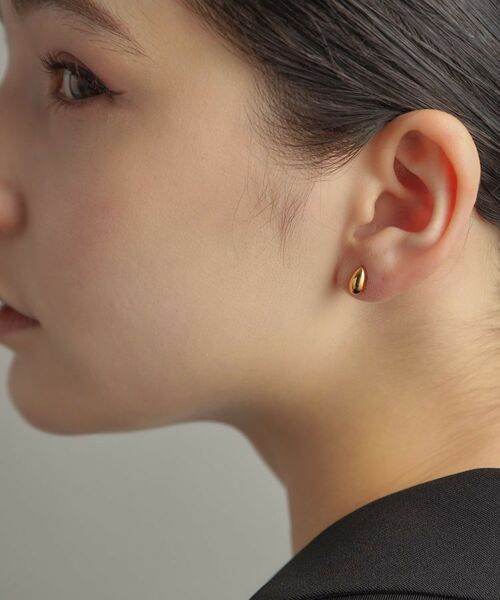 COCOSHNIK ONKITSCH / ココシュニックオンキッチュ ピアス・イヤリング | シルバー ペアシェイプ スタッドピアス GP | 詳細13