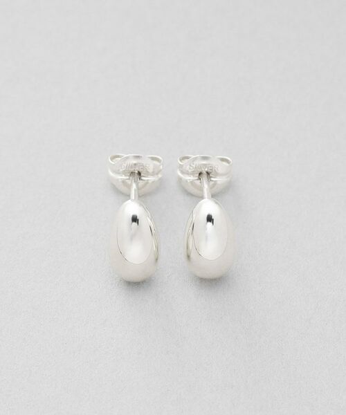 COCOSHNIK ONKITSCH / ココシュニックオンキッチュ ピアス・イヤリング | シルバー ペアシェイプ スタッドピアス | 詳細3