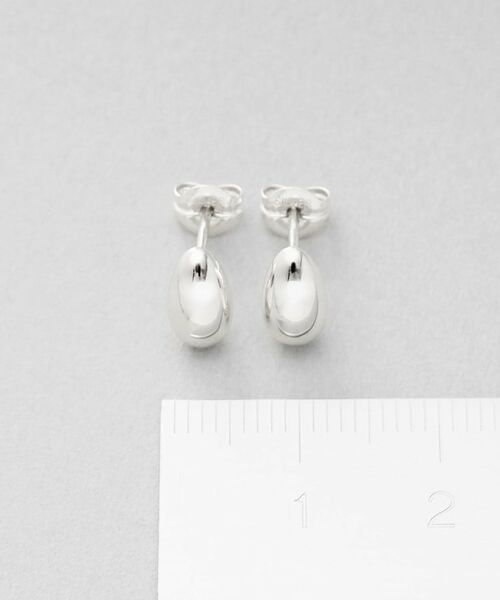 COCOSHNIK ONKITSCH / ココシュニックオンキッチュ ピアス・イヤリング | シルバー ペアシェイプ スタッドピアス | 詳細4