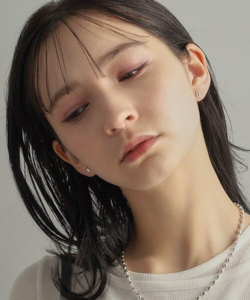 COCOSHNIK ONKITSCH / ココシュニックオンキッチュ ピアス・イヤリング | シルバー ペアシェイプ スタッドピアス | 詳細8