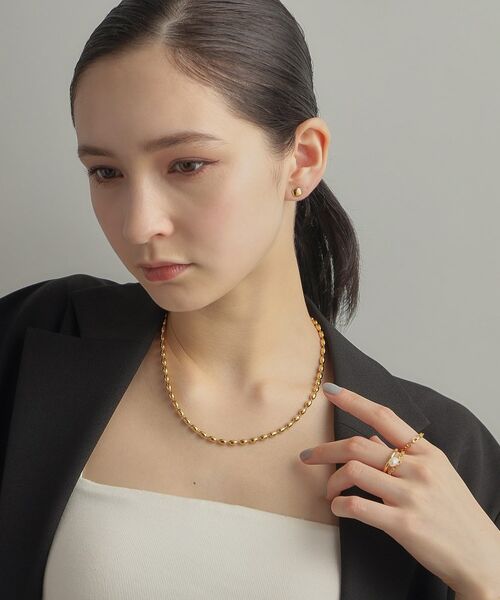 COCOSHNIK ONKITSCH / ココシュニックオンキッチュ ピアス・イヤリング | シルバー クッションシェイプ スタッドピアス GP | 詳細7