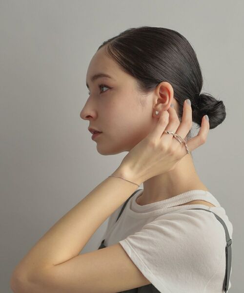 COCOSHNIK ONKITSCH / ココシュニックオンキッチュ ピアス・イヤリング | シルバー クッションシェイプ スタッドピアス | 詳細8