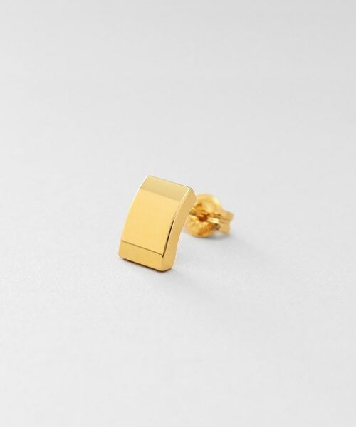 COCOSHNIK ONKITSCH / ココシュニックオンキッチュ ピアス・イヤリング | シルバー シールドシェイプ スタッドピアス GP | 詳細2