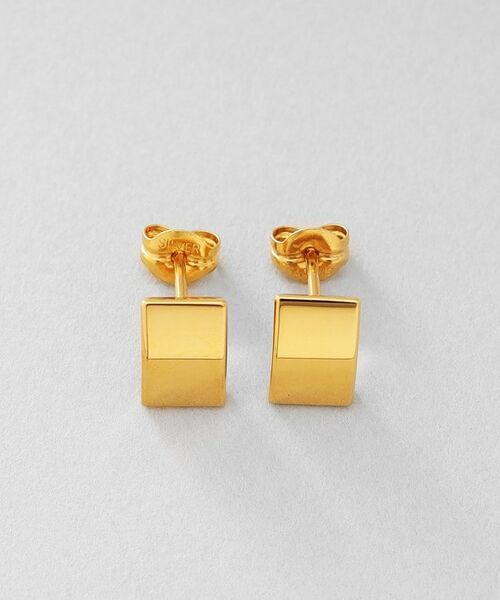 COCOSHNIK ONKITSCH / ココシュニックオンキッチュ ピアス・イヤリング | シルバー シールドシェイプ スタッドピアス GP | 詳細3