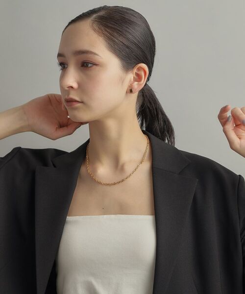 COCOSHNIK ONKITSCH / ココシュニックオンキッチュ ピアス・イヤリング | シルバー シールドシェイプ スタッドピアス GP | 詳細6