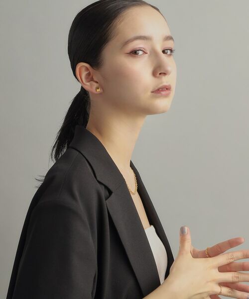 COCOSHNIK ONKITSCH / ココシュニックオンキッチュ ピアス・イヤリング | シルバー シールドシェイプ スタッドピアス GP | 詳細7