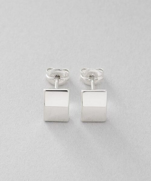 COCOSHNIK ONKITSCH / ココシュニックオンキッチュ ピアス・イヤリング | シルバー シールドシェイプ スタッドピアス | 詳細3