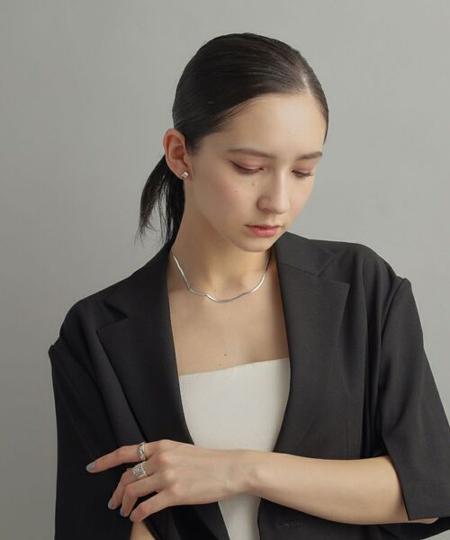 COCOSHNIK ONKITSCH / ココシュニックオンキッチュ ピアス・イヤリング | シルバー シールドシェイプ スタッドピアス | 詳細8