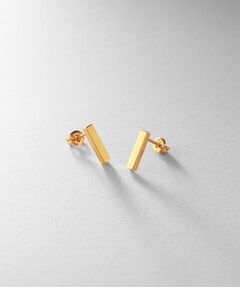 COCOSHNIK ONKITSCH / ココシュニックオンキッチュ ピアス・イヤリング | シルバー レクタングル スタッドピアス GP