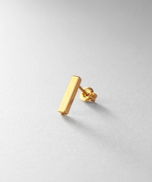 COCOSHNIK ONKITSCH / ココシュニックオンキッチュ ピアス・イヤリング | シルバー レクタングル スタッドピアス GP | 詳細2