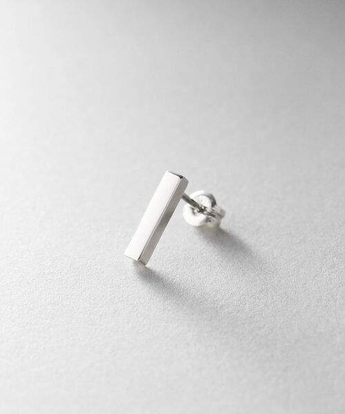 COCOSHNIK ONKITSCH / ココシュニックオンキッチュ ピアス・イヤリング | シルバー レクタングル スタッドピアス | 詳細2