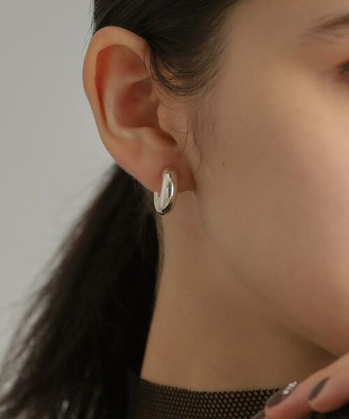 COCOSHNIK ONKITSCH / ココシュニックオンキッチュ ピアス・イヤリング | シルバー ホロウフープピアス ラウンドM | 詳細12