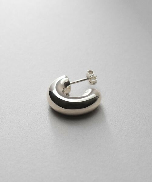 COCOSHNIK ONKITSCH / ココシュニックオンキッチュ ピアス・イヤリング | シルバー ホロウフープピアス ラウンドM | 詳細2