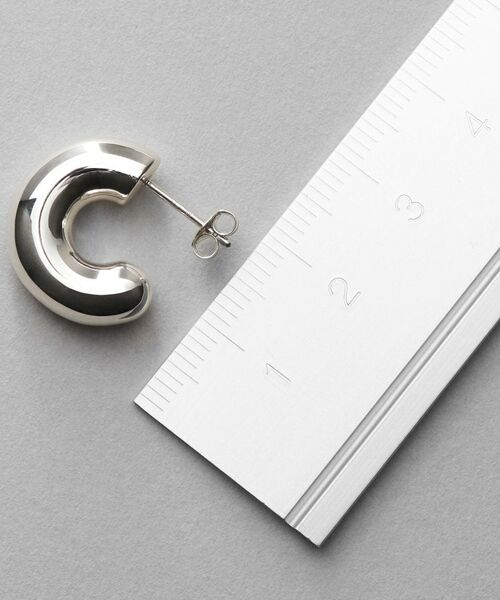 COCOSHNIK ONKITSCH / ココシュニックオンキッチュ ピアス・イヤリング | シルバー ホロウフープピアス ラウンドM | 詳細4