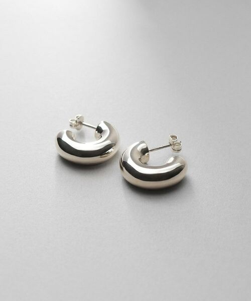 COCOSHNIK ONKITSCH / ココシュニックオンキッチュ ピアス・イヤリング | シルバー ホロウフープピアス ラウンドM（シルバー(600)）