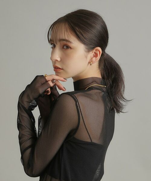 COCOSHNIK ONKITSCH / ココシュニックオンキッチュ ピアス・イヤリング | シルバー ホロウフープピアス ラウンドS GP | 詳細6