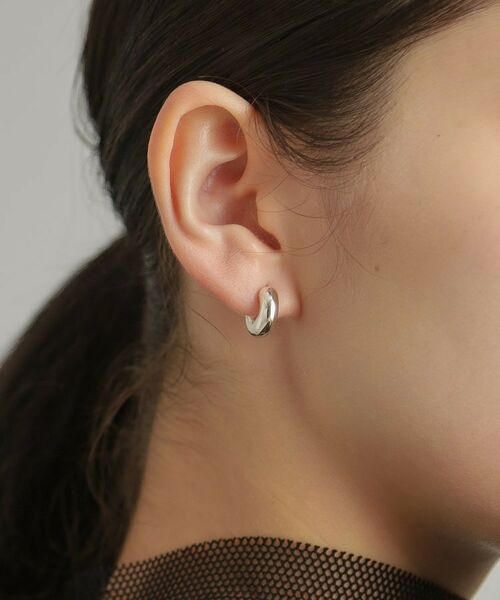 COCOSHNIK ONKITSCH / ココシュニックオンキッチュ ピアス・イヤリング | シルバー ホロウフープピアス ラウンドS | 詳細10