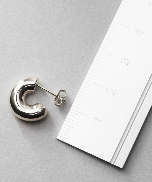 COCOSHNIK ONKITSCH / ココシュニックオンキッチュ ピアス・イヤリング | シルバー ホロウフープピアス ラウンドS | 詳細4