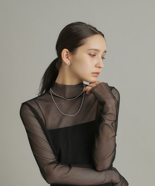 COCOSHNIK ONKITSCH / ココシュニックオンキッチュ ピアス・イヤリング | シルバー ホロウフープピアス ラウンドS | 詳細6