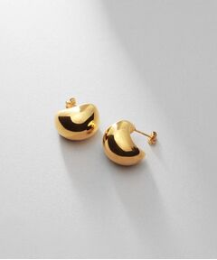 COCOSHNIK ONKITSCH / ココシュニックオンキッチュ ピアス・イヤリング | シルバー ホロウフープピアス ペアシェイプM GP