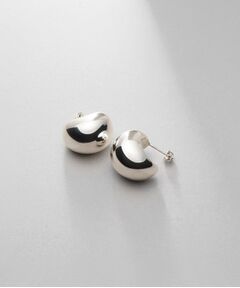 COCOSHNIK ONKITSCH / ココシュニックオンキッチュ ピアス・イヤリング | シルバー ホロウフープピアス ペアシェイプM