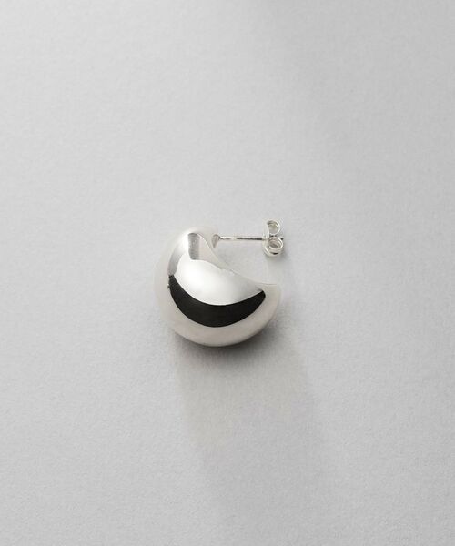 COCOSHNIK ONKITSCH / ココシュニックオンキッチュ ピアス・イヤリング | シルバー ホロウフープピアス ペアシェイプM | 詳細2