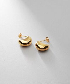 COCOSHNIK ONKITSCH / ココシュニックオンキッチュ ピアス・イヤリング | シルバー ホロウフープピアス ペアシェイプS GP