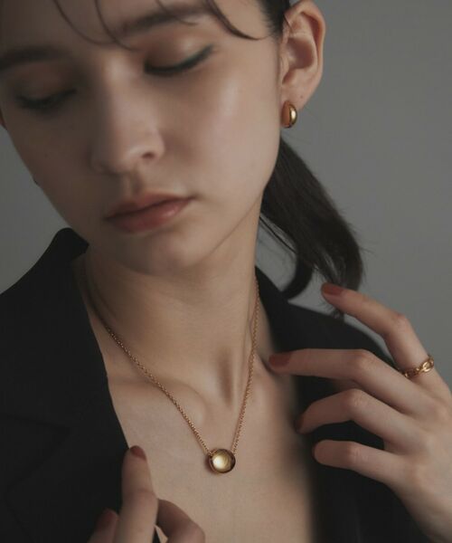 COCOSHNIK ONKITSCH / ココシュニックオンキッチュ ピアス・イヤリング | シルバー ホロウフープピアス ペアシェイプS GP | 詳細9