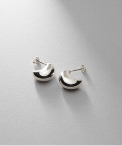 COCOSHNIK ONKITSCH / ココシュニックオンキッチュ ピアス・イヤリング | シルバー ホロウフープピアス ペアシェイプS