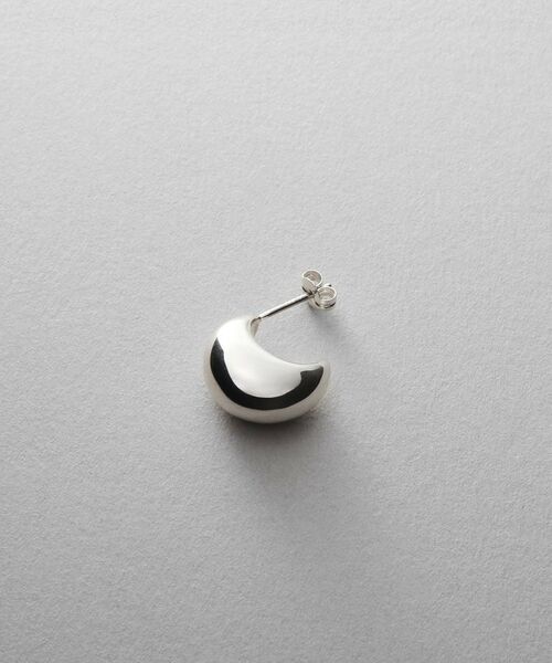 COCOSHNIK ONKITSCH / ココシュニックオンキッチュ ピアス・イヤリング | シルバー ホロウフープピアス ペアシェイプS | 詳細2