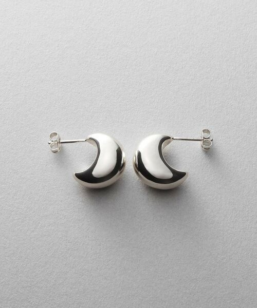 COCOSHNIK ONKITSCH / ココシュニックオンキッチュ ピアス・イヤリング | シルバー ホロウフープピアス ペアシェイプS | 詳細3