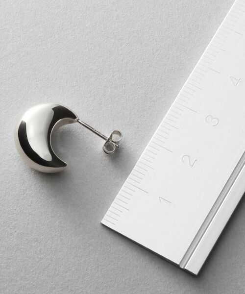 COCOSHNIK ONKITSCH / ココシュニックオンキッチュ ピアス・イヤリング | シルバー ホロウフープピアス ペアシェイプS | 詳細4