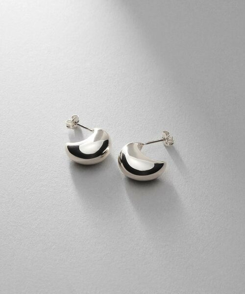 COCOSHNIK ONKITSCH / ココシュニックオンキッチュ ピアス・イヤリング | シルバー ホロウフープピアス ペアシェイプS（シルバー(600)）