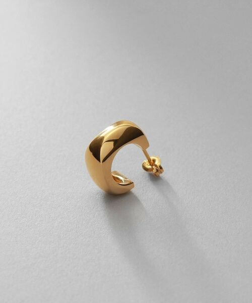 COCOSHNIK ONKITSCH / ココシュニックオンキッチュ ピアス・イヤリング | シルバー スモールフープ スロープカットピアス GP | 詳細3