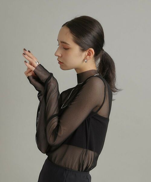 COCOSHNIK ONKITSCH / ココシュニックオンキッチュ ピアス・イヤリング | シルバー スモールフープ スロープカットピアス | 詳細10