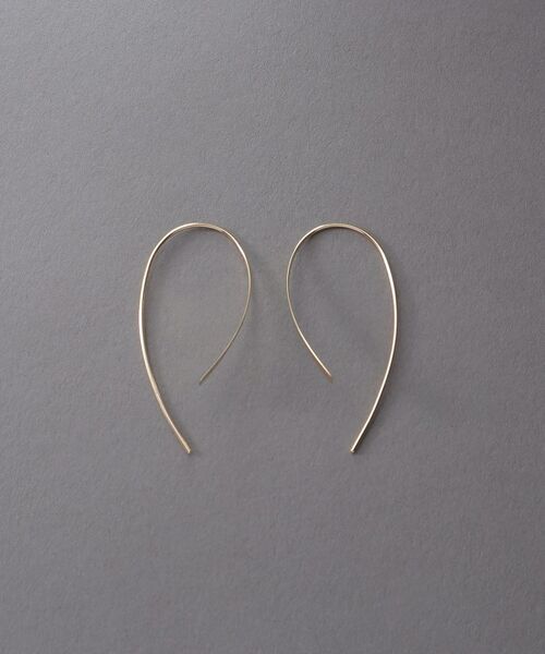 COCOSHNIK ONKITSCH / ココシュニックオンキッチュ ピアス・イヤリング | K10プレートフック マーキスピアス | 詳細3