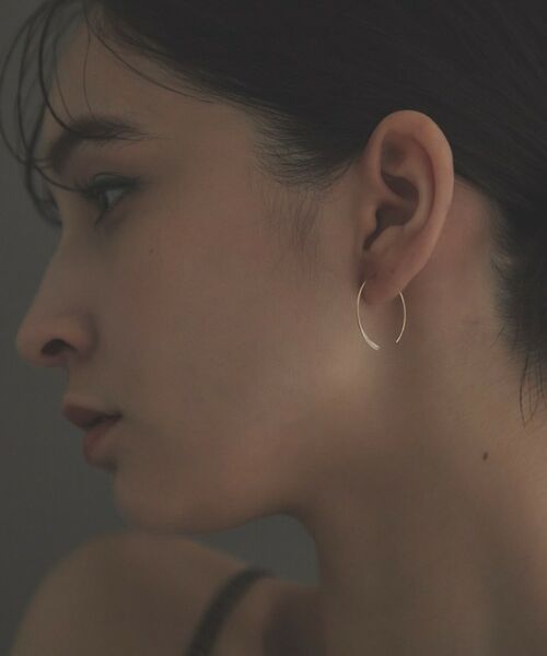 COCOSHNIK ONKITSCH / ココシュニックオンキッチュ ピアス・イヤリング | K10プレートフック サークルピアス | 詳細10