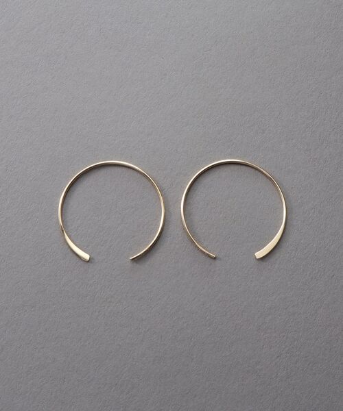 COCOSHNIK ONKITSCH / ココシュニックオンキッチュ ピアス・イヤリング | K10プレートフック サークルピアス | 詳細3