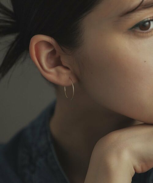 COCOSHNIK ONKITSCH / ココシュニックオンキッチュ ピアス・イヤリング | K10プレートフック サークルピアス | 詳細8