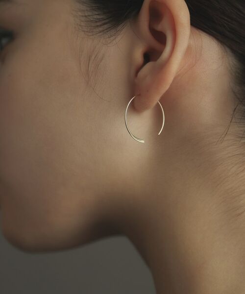 COCOSHNIK ONKITSCH / ココシュニックオンキッチュ ピアス・イヤリング | K10プレートフック サークルピアス | 詳細9