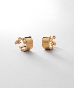 COCOSHNIK ONKITSCH / ココシュニックオンキッチュ ピアス・イヤリング | シルバー スモールフープ スライドプレートピアス GP